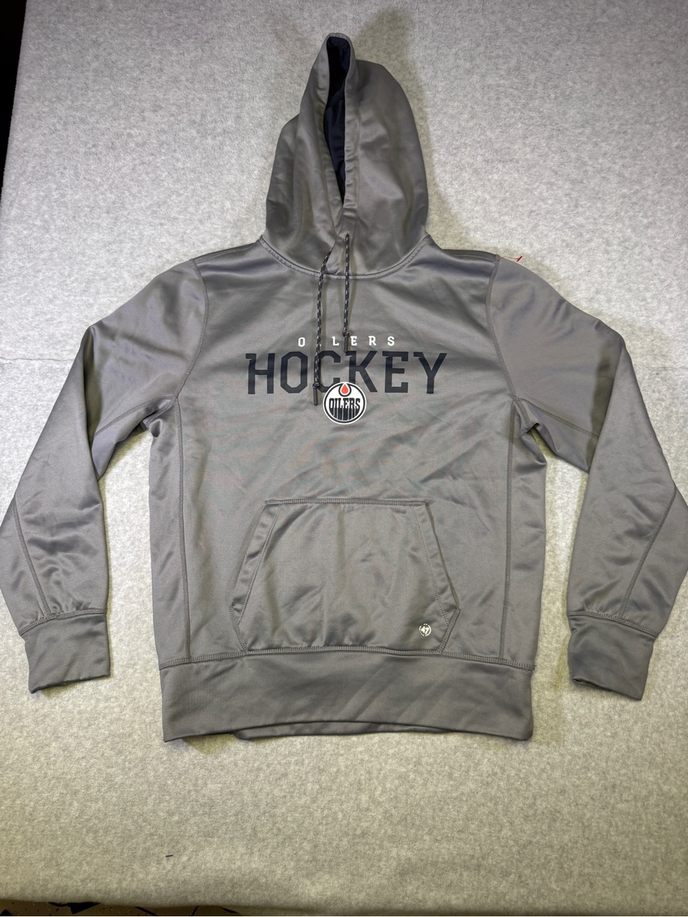 Edmonton Oilers Gray Performance Hockey Hoodie